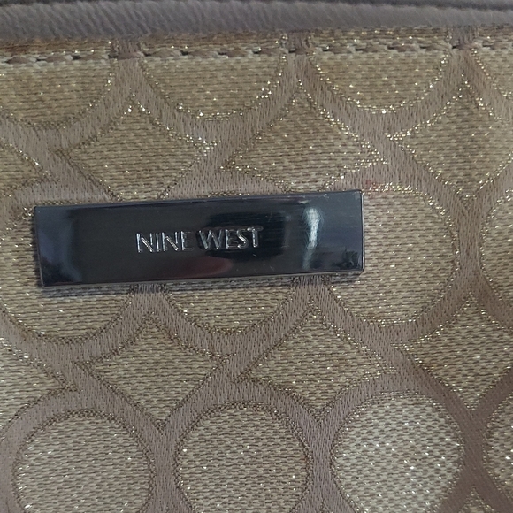 Nine West Gold and Tan Satchel - Picture 3 of 16